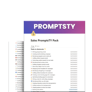 Sales PromptsTY Pack